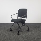 Comforto D6873 Inklapbare Vergaderstoel - Zwart