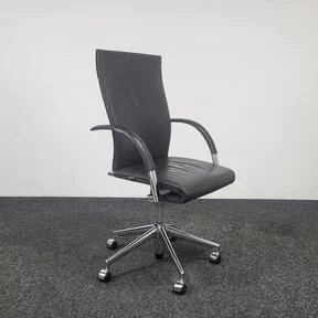 Directiestoel Ahrend 350 - Zwart Leder
