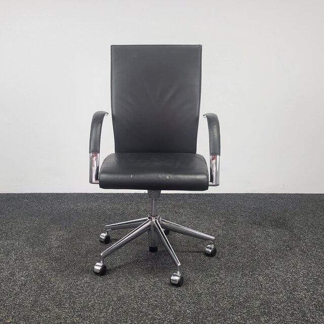 Directiestoel Ahrend 350 - Zwart Leder