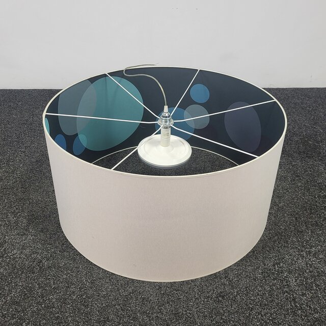 Hanglamp - Wit/Blauw | Ø 80 cm