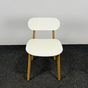 Kantinestoel Modus - Wit/Hout
