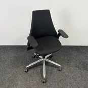 Refurbished Herman Miller Sayl Bureaustoel - Zwart