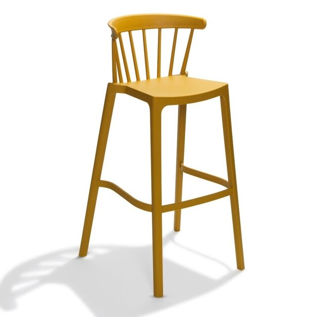 Vintage Barkruk Stilo - Okergeel