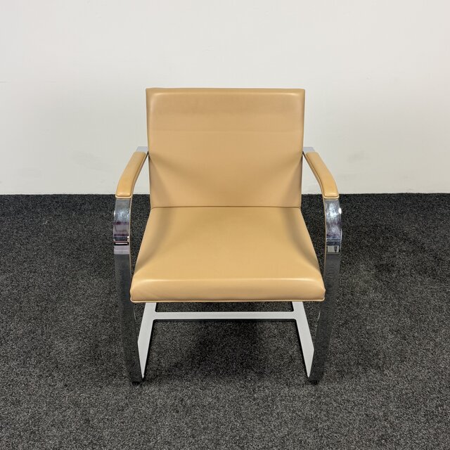 Knoll Brno Fauteuil - Beige Leder (A)