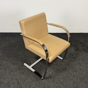 Knoll Brno Fauteuil - Beige Leder (A)