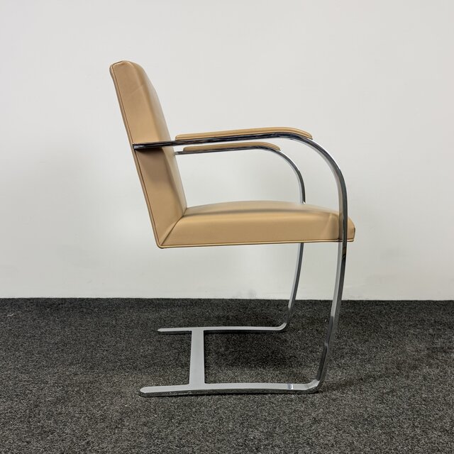 Knoll Brno Fauteuil - Beige Leder (A)