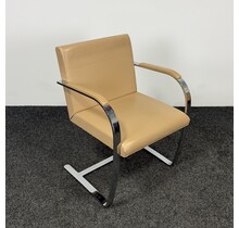 Knoll Brno Fauteuil - Beige Leder (B)