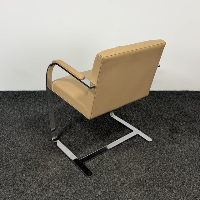 Knoll Brno Fauteuil - Beige Leder (B)