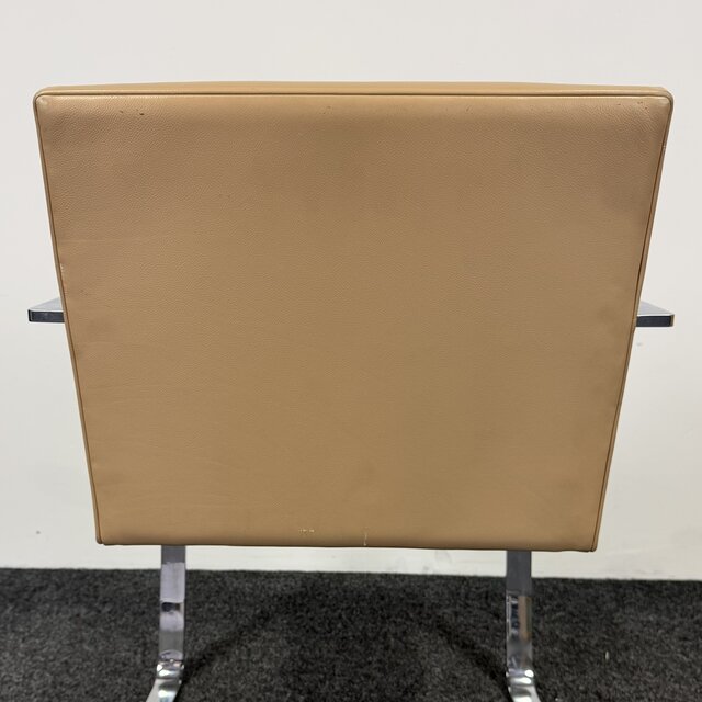 Knoll Brno Fauteuil - Beige Leder (B)