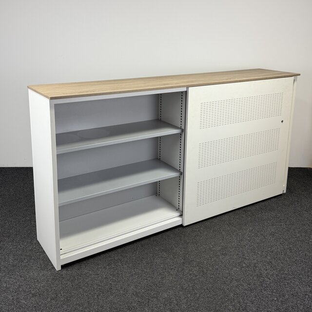 Akoestische Schuifdeurkast - Wit | 123 x 240 x 50 cm