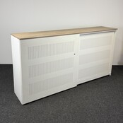 Akoestische Schuifdeurkast - Wit | 123 x 240 x 50 cm