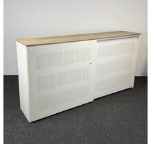 Akoestische Schuifdeurkast - Wit | 123 x 240 x 50 cm