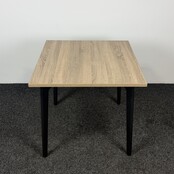 Refurbished Tafel - Zwart Onderstel | 80 x 80 cm