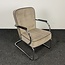 Lamers Kantoormeubelen  Fauteuil - Taupe | Chroom Onderstel
