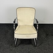 Fauteuil - Crème | Chroom Onderstel