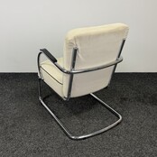 Fauteuil - Crème | Chroom Onderstel