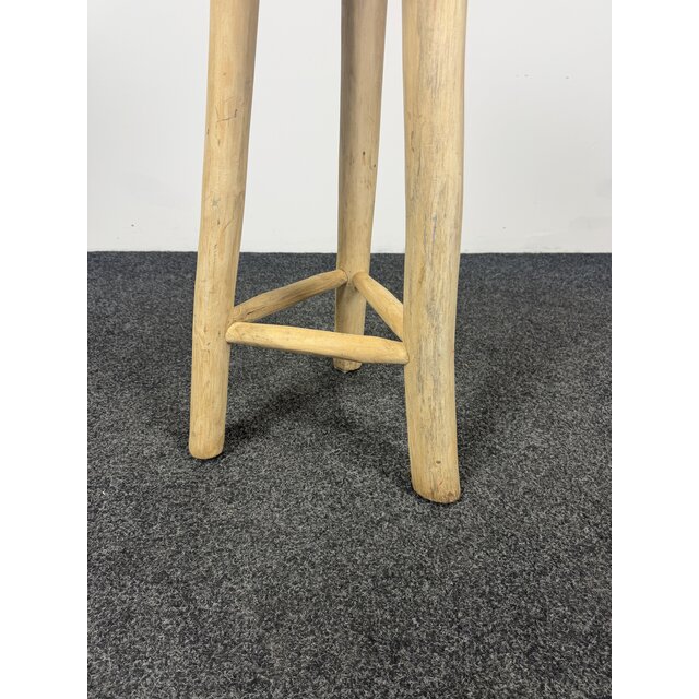 Robuuste Houten Barkruk | 3-Poot