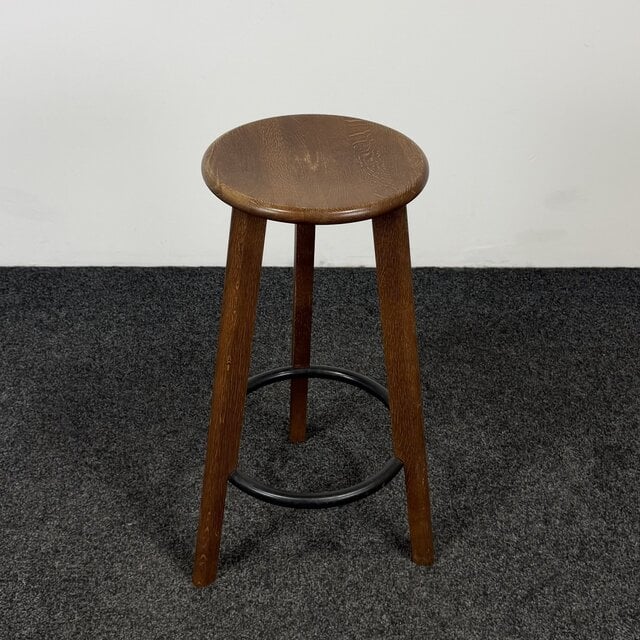 Donker Houten Barkruk | 3-Poot