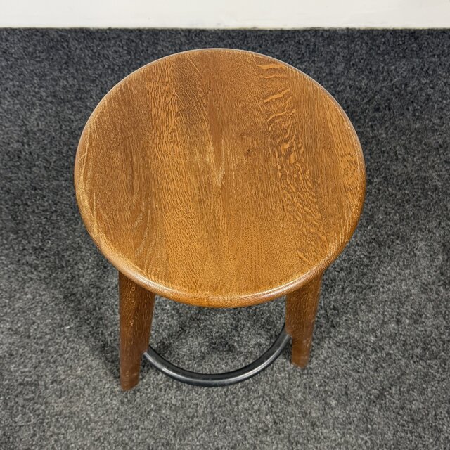 Donker Houten Barkruk | 3-Poot