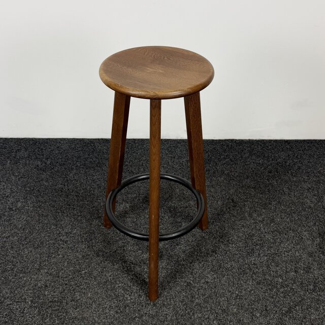 Donker Houten Barkruk | 3-Poot
