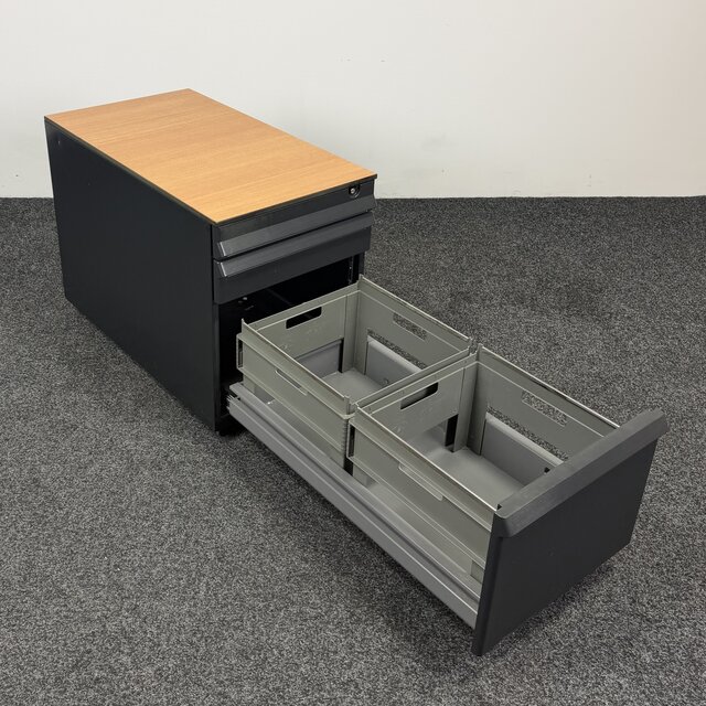 Ahrend Zwart Ladeblok - 3 Laden | 57 x 42 x 76 cm