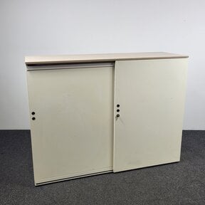 Gispen Schuifdeurkast - Crème | 120 x 160 x 52 cm
