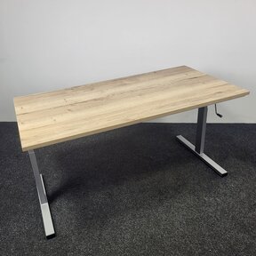 Bureau Slinger Verstelbaar - Grijs onderstel | 160 x 80 cm