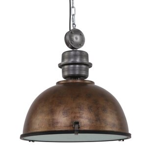 Steinhauer Industriële hanglamp Bikkel XXL bruin