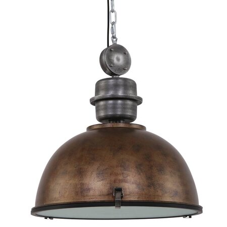 Steinhauer Industriële hanglamp Bikkel XXL bruin