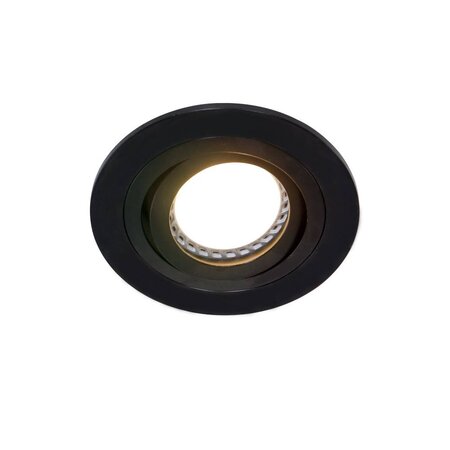 Steinhauer Moderne Inbouwspot Round rond zwart