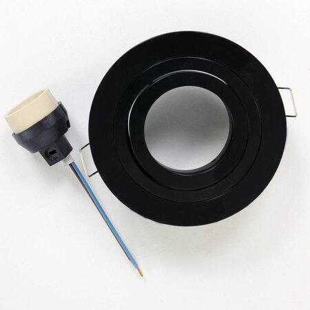 Steinhauer Moderne Inbouwspot Round rond zwart