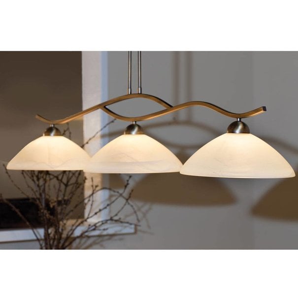 Steinhauer Klassieke - Hanglamp - Brons - 3 lichts - Capri
