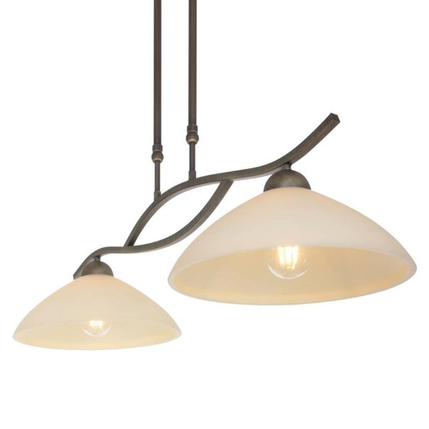 Steinhauer Klassieke - Hanglamp - Brons - 2 lichts - Capri