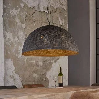 Hanglamp Cambal Ø70 cm Zwart / bruin