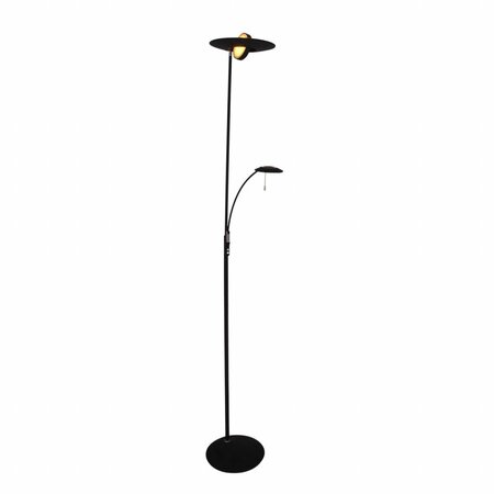 Steinhauer Moderne vloerlamp Zenith Met leeslamp zwart