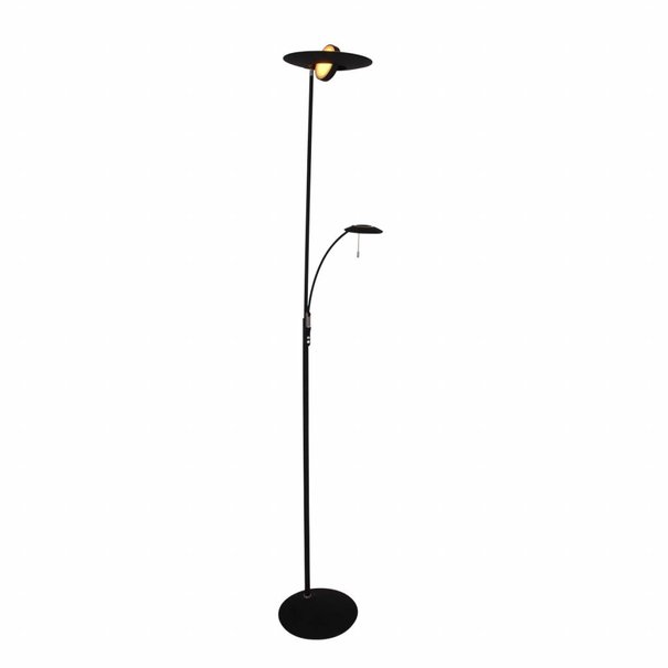Steinhauer Moderne - Vloerlamp - Zwart - Met leeslamp - Zenith