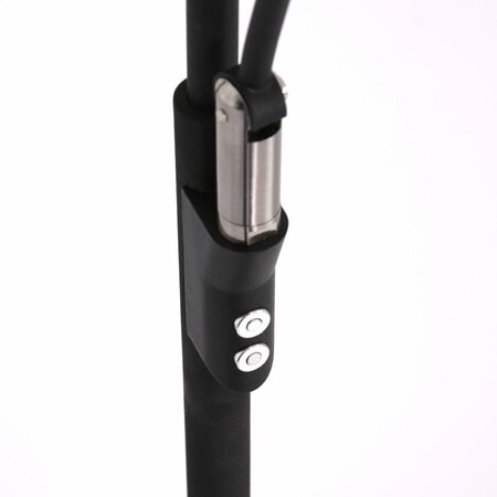Steinhauer Moderne vloerlamp Zenith Met leeslamp zwart