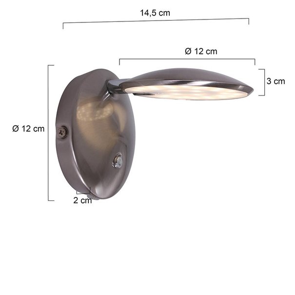 Steinhauer Moderne - Wandlamp - Staal - LED - Zenith