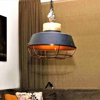 Hanglamp Mumbai Hout Zwart