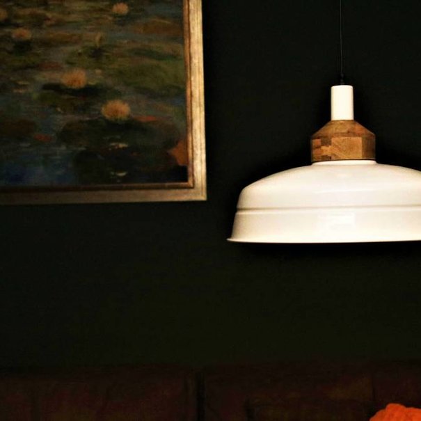 Lotus Lighting Landelijke - Hanglamp - Wit - Hout - Helsinki