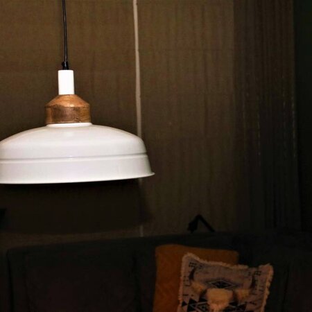BelaLuz Landelijke hanglamp Helsinki Hout wit