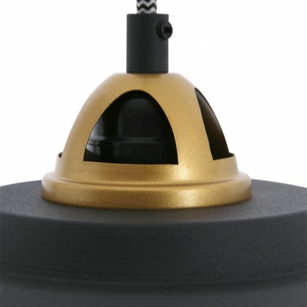 Mexlite Industriële - Hanglamp - Zwart - 1 lichts - Nové