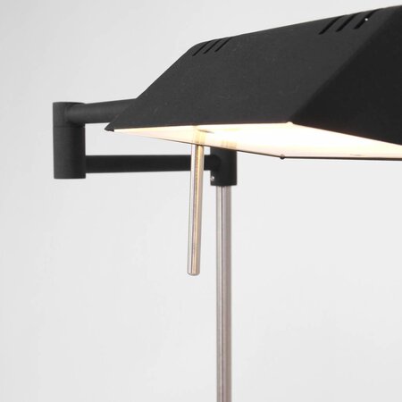 Mexlite Moderne vloerlamp Karl LED zwart