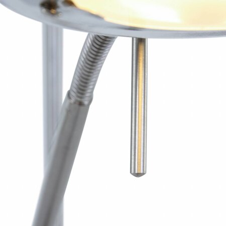Mexlite Moderne vloerlamp Biron LED staal