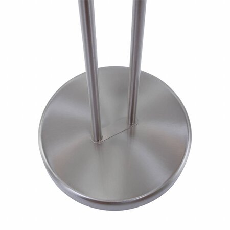 Mexlite Moderne vloerlamp Biron LED staal