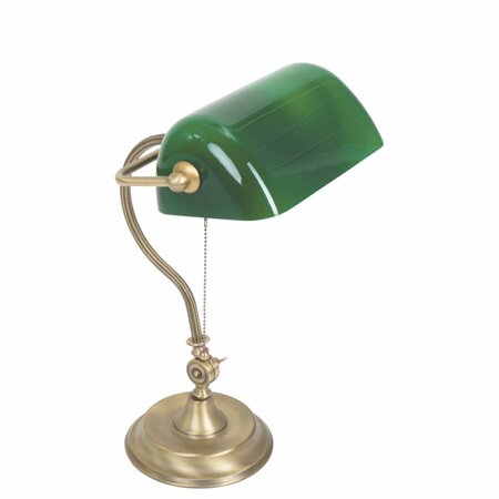 Mexlite Klassieke Bankierslamp Calais brons
