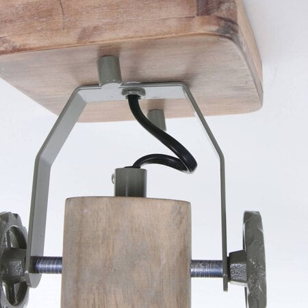 Mexlite Landelijke wandlamp Gearwood 1-lichts groen