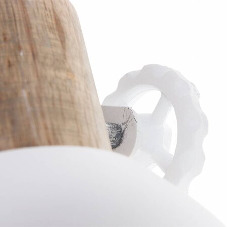 Mexlite Landelijke wandlamp Gearwood 1-lichts wit