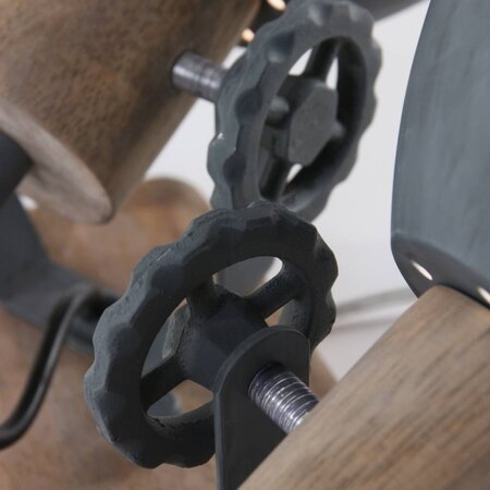 Mexlite Landelijke opbouwspot Gearwood 2-lichts grijs