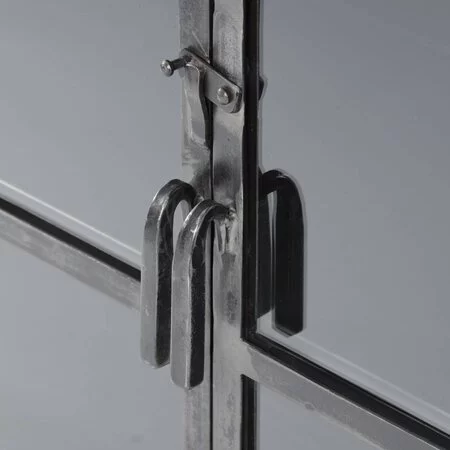 BelaLuz Industriële vitrinekast Kite 190 cm gun metal